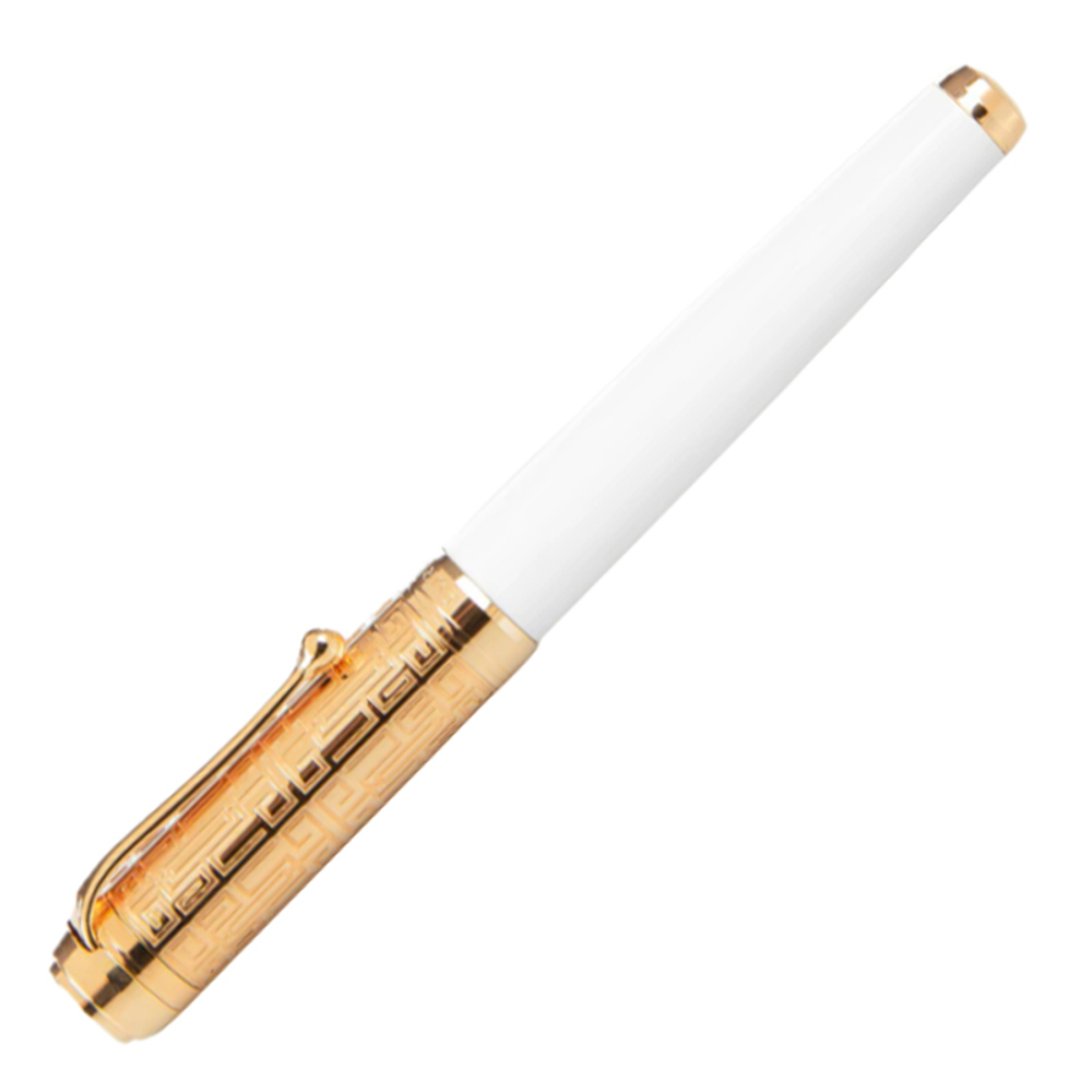 Перьевая ручка Aurora Talentum Dedalo White Rose GT, перо - F, в подарочной коробке