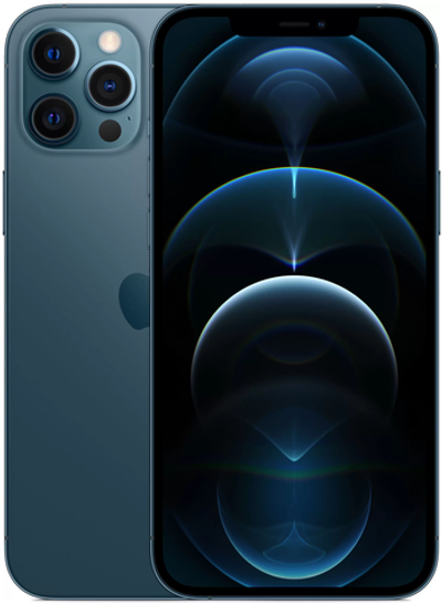 Смартфон Apple iPhone 12 Pro Max 256 ГБ, nano SIM+eSIM, тихоокеанский синий