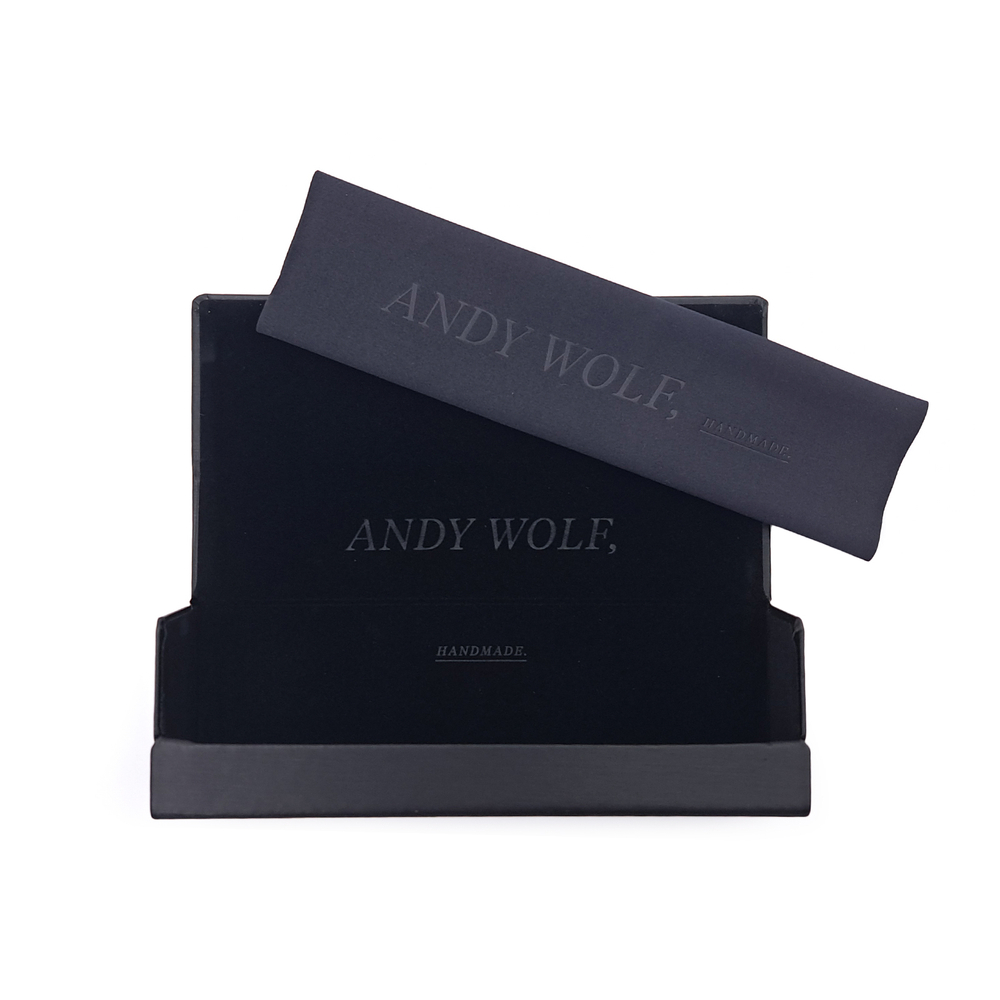 Оправа круглая Andy Wolf 4770 05 зелёная с золотым