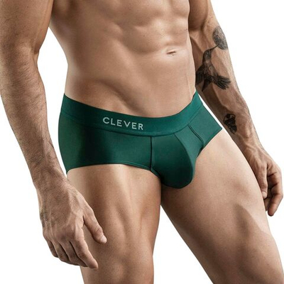 Темно-зеленые мужские трусы-брифы Clever Sapphire Brief