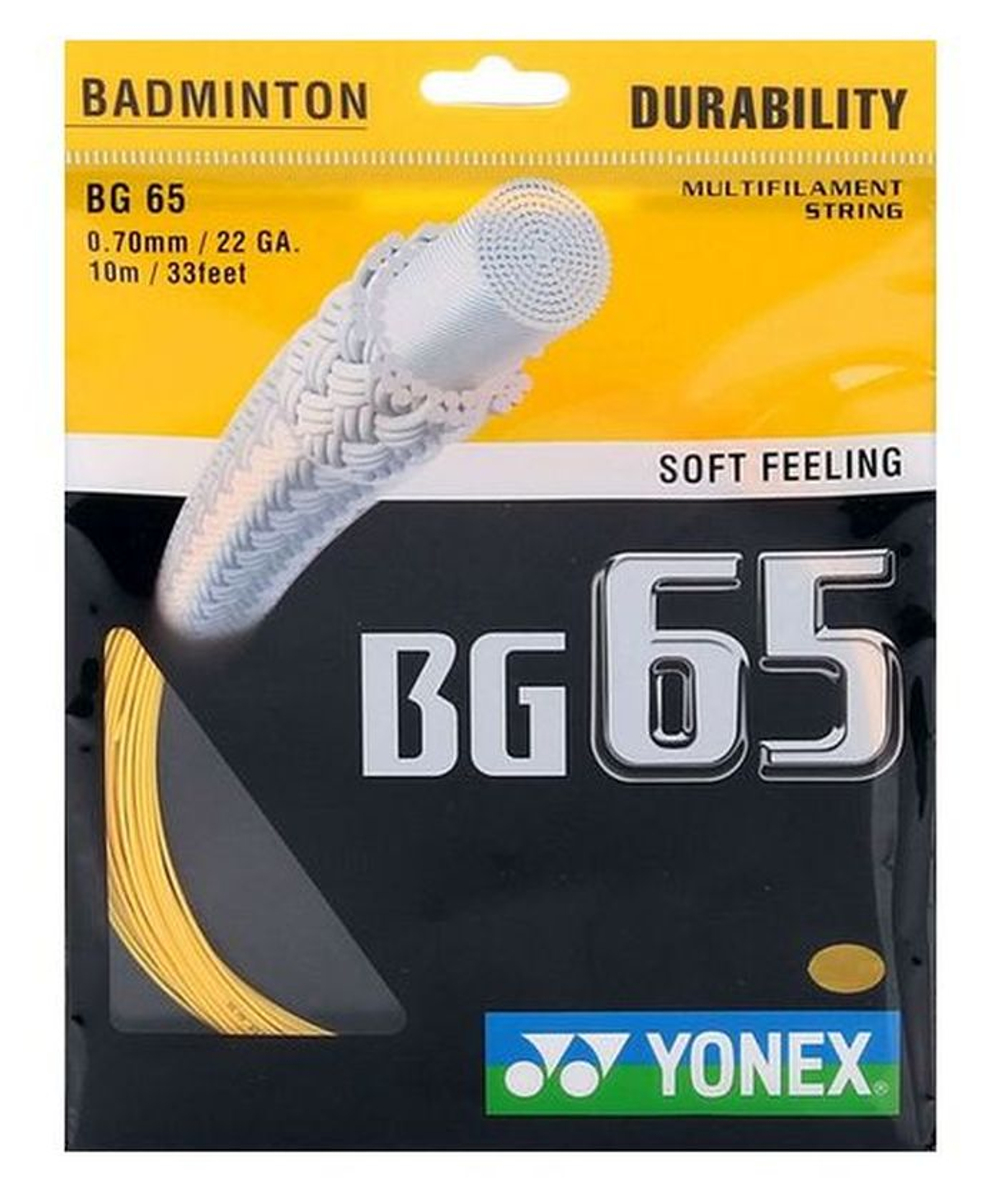 Naciag do badmintona Yonex BG 65 (10 m) - orange