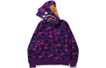 A Bathing Ape Color Camo Shark Wide Full Zip Double Худи фиолетовый