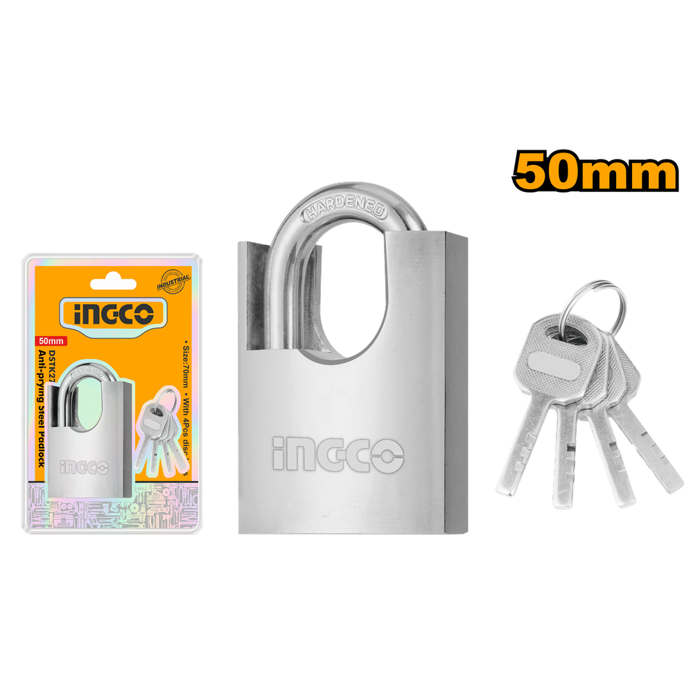 Навесной стальной замок INGCO DSTK2501 INDUSTRIAL 50 мм