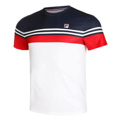 Мужское теннисное поло Fila Malte T-Shirt Men - White, Multicoloured