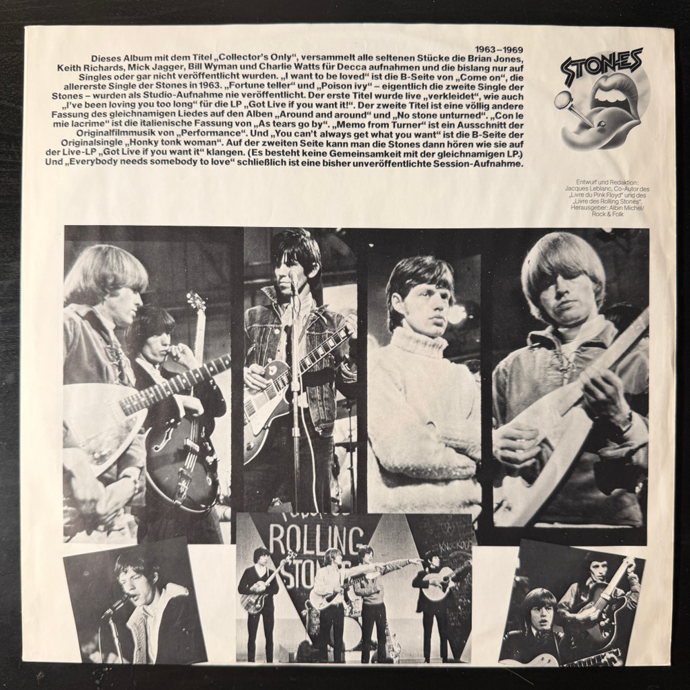 The Rolling Stones ‎– Collector's Only (Германия 1980г.)