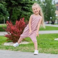 Ромпер на бретелях "Пудра"