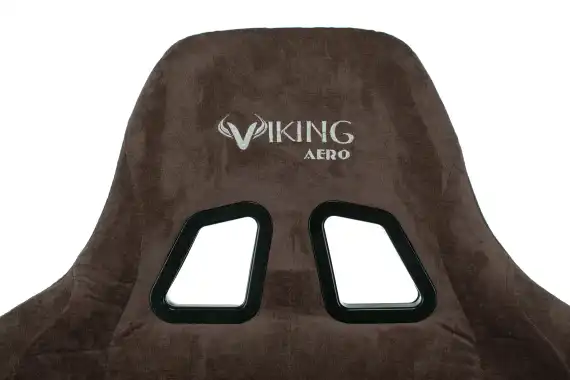 Кресло игровое Zombie Viking Knight темно-коричневый Light-10 с подголов. крестов. металл