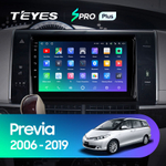Teyes SPRO Plus 9" для Toyota Previa 2006-2019