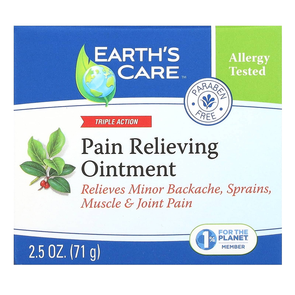 Earth's Care, обезболивающая мазь тройного действия, 71 г (2,5 унции)