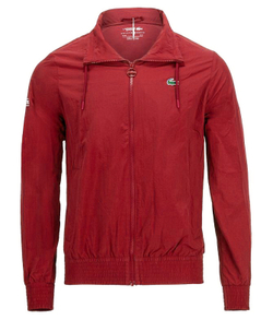 Мужская теннисная кофта Lacoste Men's Sport Novak Djokovic Lightweight Zip Jacket - red
