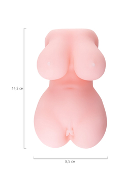 Мастурбатор реалистичный Juicy Pussy by TOYFA Babycakes, TPE, телесный, 14,5 см