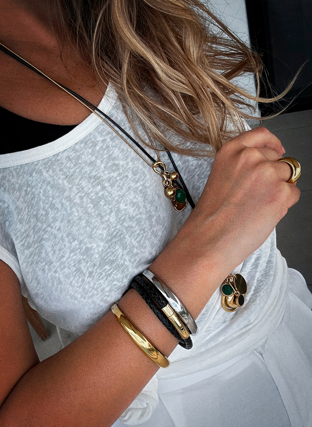 black cord