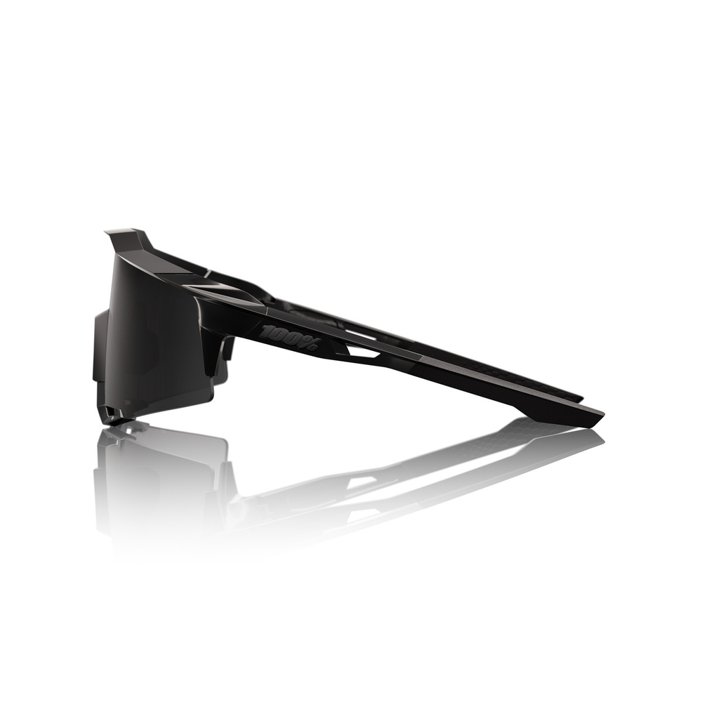 Спортивные очки с диоптриями 100% SPEEDCRAFT Matte Black Gloss Black - Black Mirror Lens