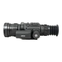 Тепловизионный прицел ARKON Arma v2 HR50L / Аркон Арма В2 ХР 50 Л - вид сбоку, корпус с логотипом