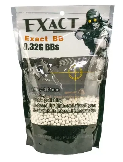Шары EXACT 0,32g (1кг, белые)