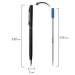 Ручка подарочная шариковая BRAUBERG "Delicate Black", корпус черный, узел 1 мм, линия письма 0,7 мм,синяя, 141399