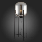 SL1050.725.01 Торшер ST-Luce Черный/Дымчатый E27 1*40W (из 2-х коробок)