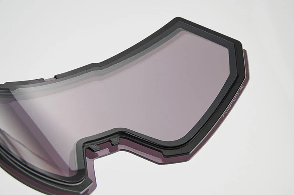 Горнолыжная маска 100% Snowcraft XL / Black / Hiper Red Mirror Lens / на широкое лицо