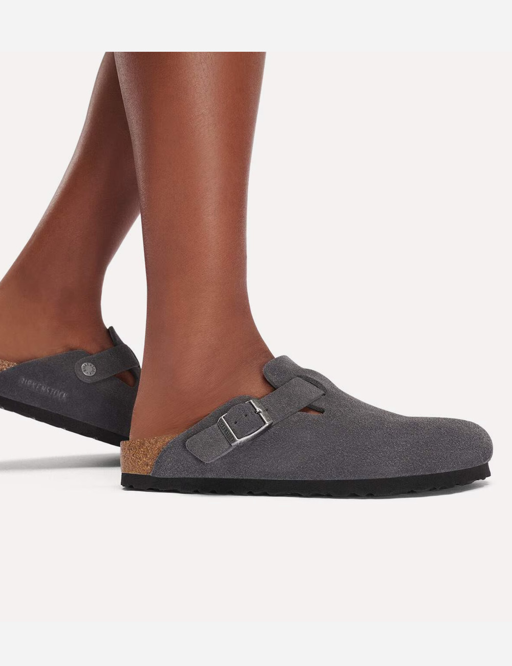 Birkenstock Boston Soft Footbed Clogs "Charcoal"
