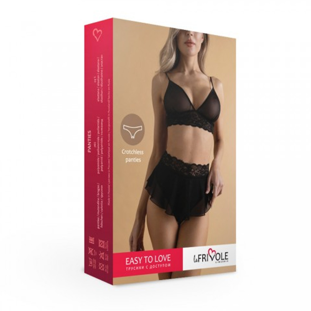 Игривые трусики с доступом и короткой юбочкой Easy to love, L/XL, 46-48