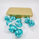 Шоколадные конфеты кокос в молочном шоколаде Lindt LINDOR в жестяной подарочной коробке 101 г (из Финляндии)