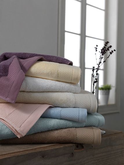 BAMBU бежевый бамбуковое махровое полотенце Soft Cotton  Турция