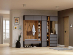 Шкаф Woodville Роут венге, графит софт