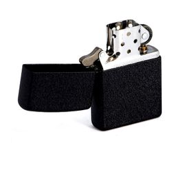 Зажигалка ZIPPO Black Crackle из латуни (236)