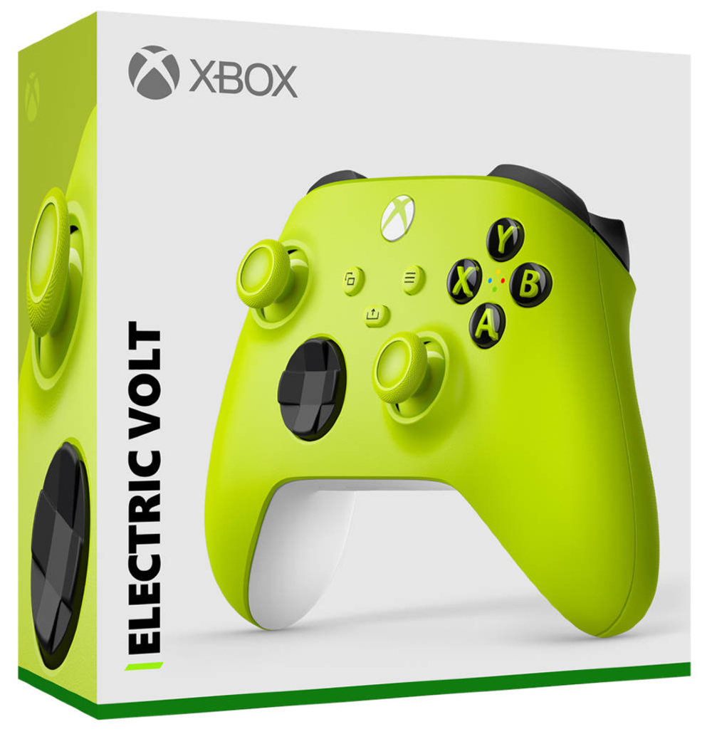 Беспроводной геймпад для Xbox One/Series/ПК (Electric Volt, салатовый, QAU-00022)