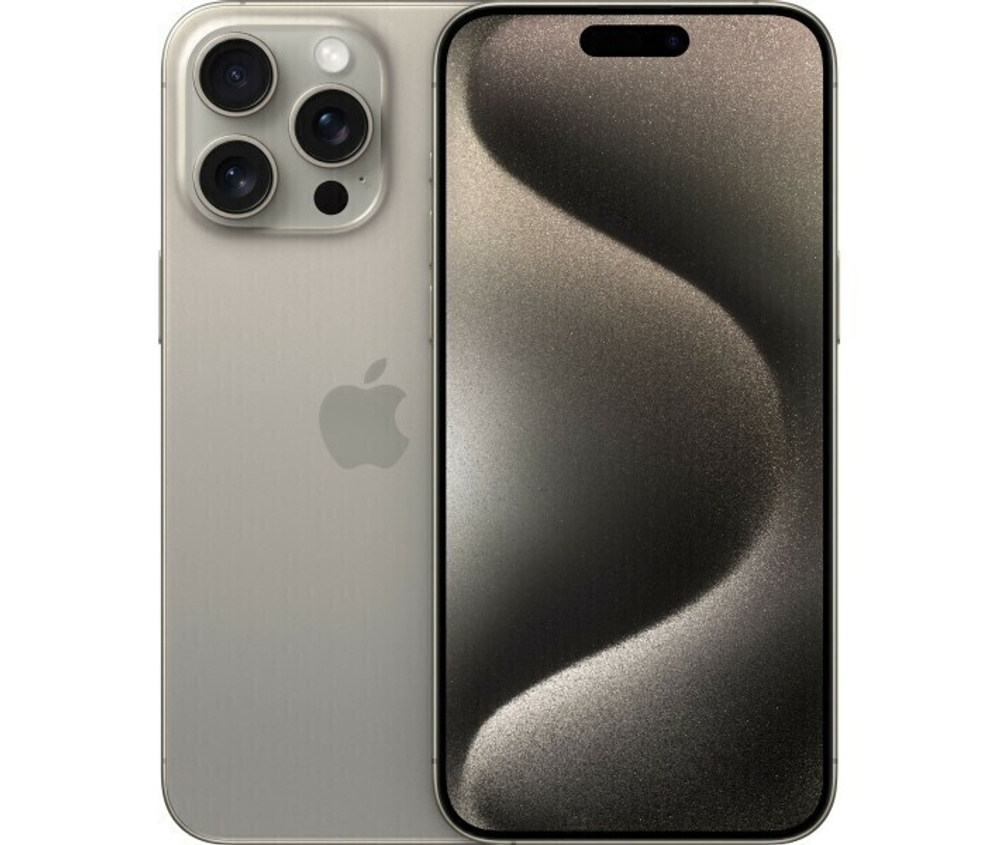 Смартфон Apple iPhone 15 Pro 1 ТБ, Dual: nano SIM + eSIM, натуральный титан