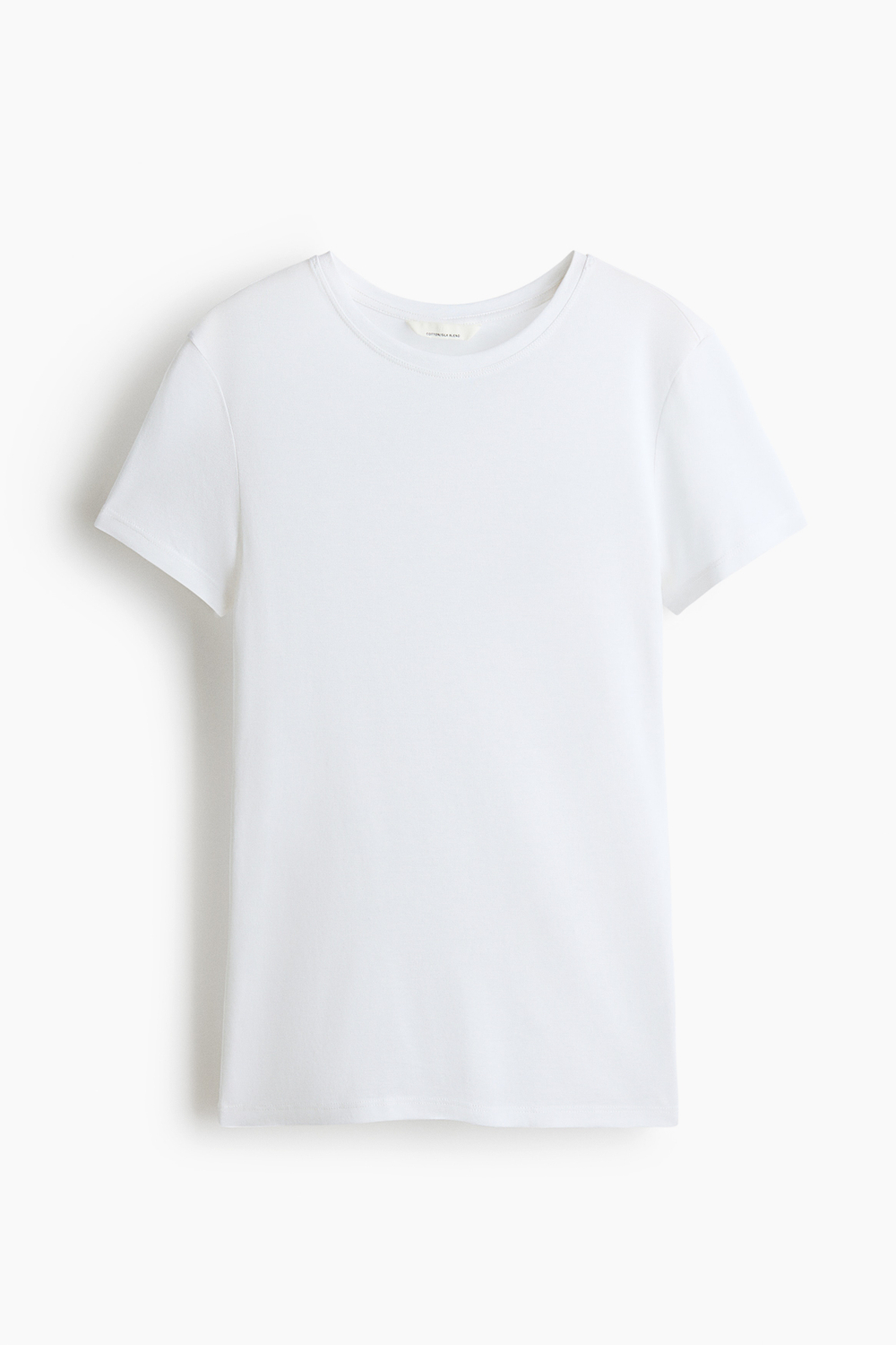 Футболка из смеси с шёлком — приталенный крой - H&M