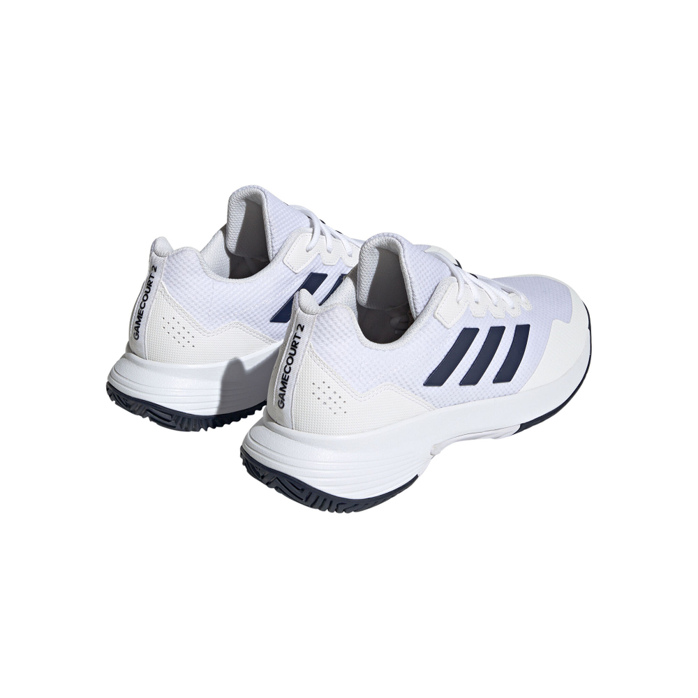 Мужские теннисные кроссовки adidas Gamecourt 2 All Court Shoe Men - White, Dark Blue