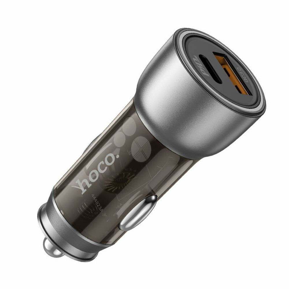 Автомобильное зарядное устройство Hoco NZ8 Output USB+Type-C 43W-Коричневый Автомобильное зарядное устройство Hoco NZ8 Output USB+Type-C 43W-Коричневый