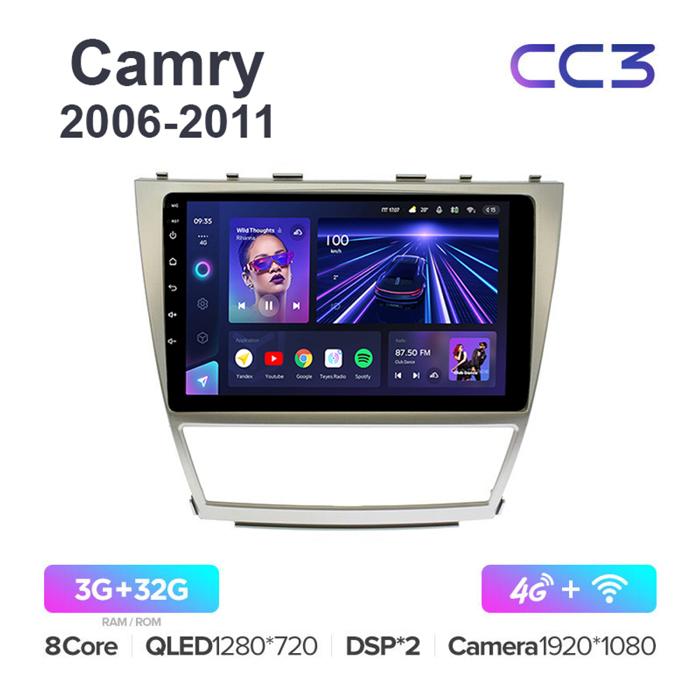 Teyes CC3 10,2"для Toyota Camry 2006-2011