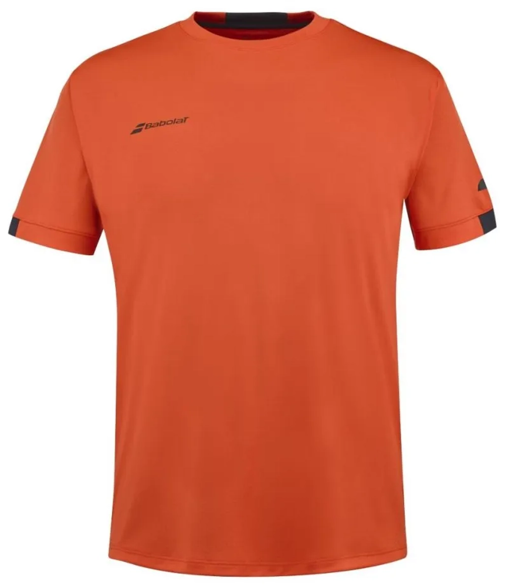 Детская теннисная футболка Babolat Boys Play Crew Neck - fiesta red