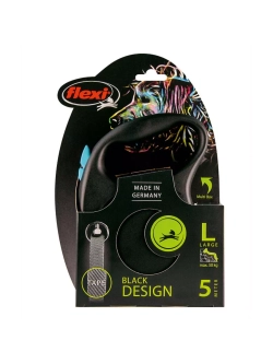 Поводок-Рулетка Black Design L до 50кг лента 5м