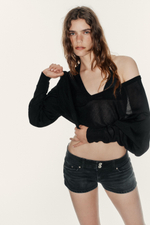 ДЖИНСОВЫЕ МИНИ-ШОРТЫ TRF С НИЗКОЙ ПОСАДКОЙ — ZARA