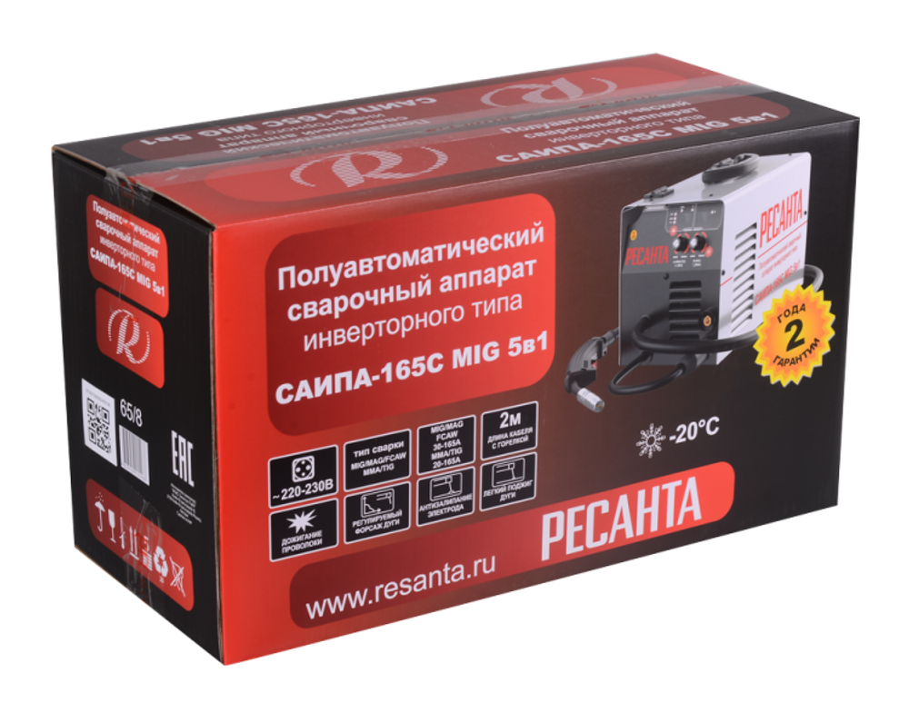 Сварочный полуавтомат Ресанта САИПА-165С (MIG/MAG)