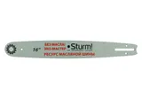 Пильная шина 16" Sturm! Паз 1,3мм, 3/8", 59зв, хвостовик PO БЕЗМАСЛЯНАЯ — фото 2