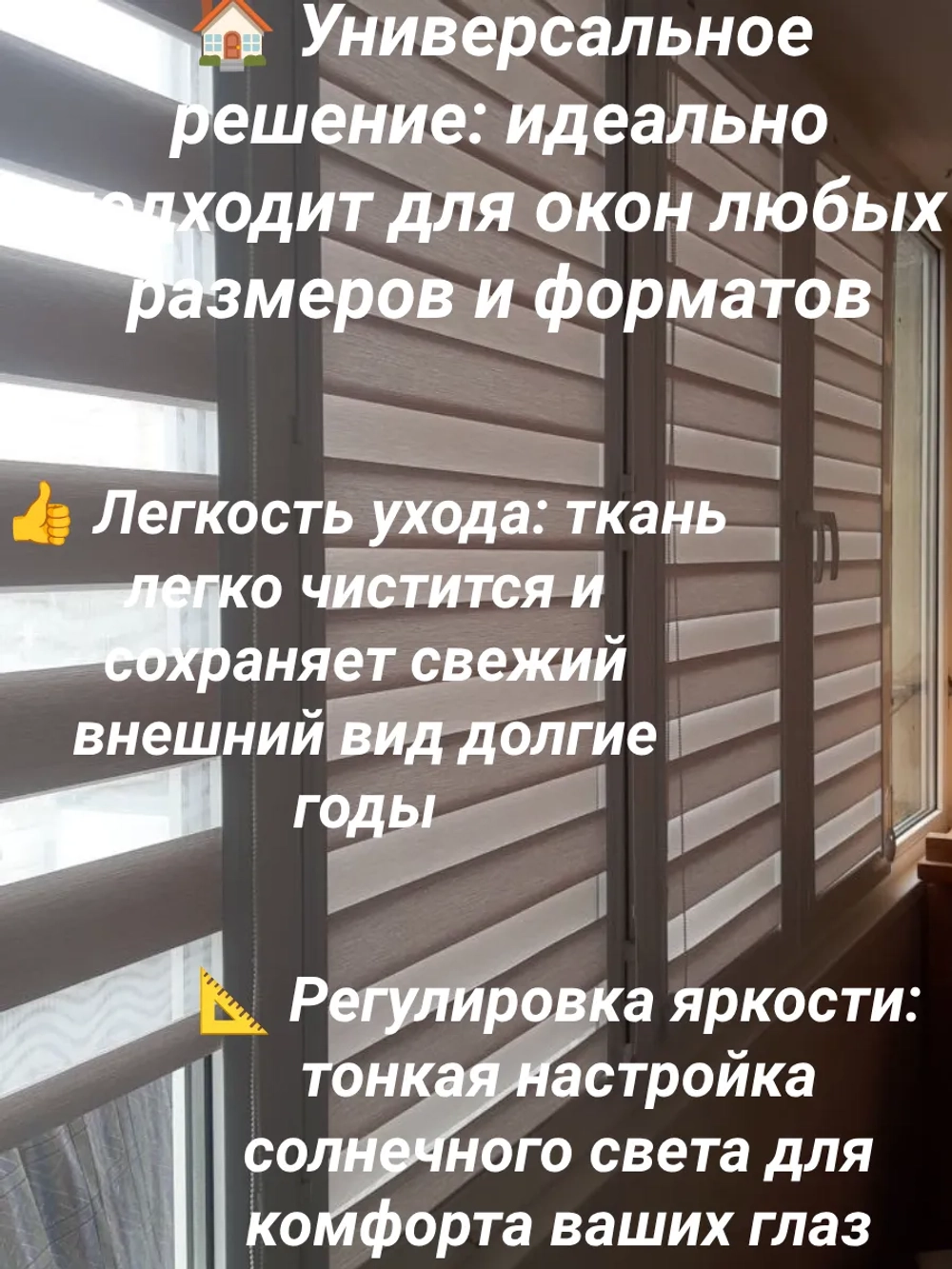 Рулонные шторы День-Ночь 50х120 см