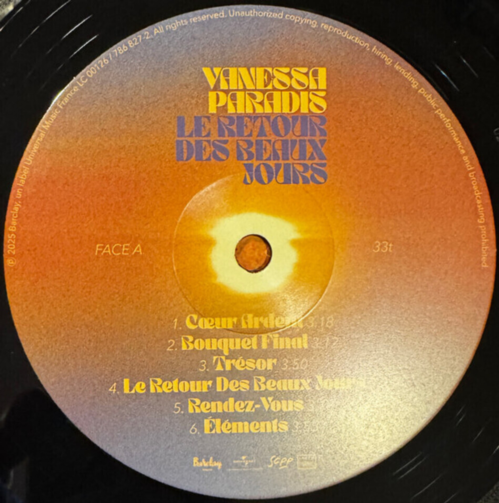 Vanessa Paradis / Le Retour Des Beaux Jours (Limited Edition)(LP)