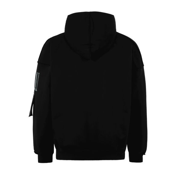 Худи Технопессимизм Heavycotton Embroided Blackout черный - фото 9