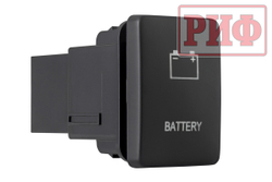 Кнопка ВКЛ/ВЫКЛ, голубой, BATTERY TOYOTA 32x22