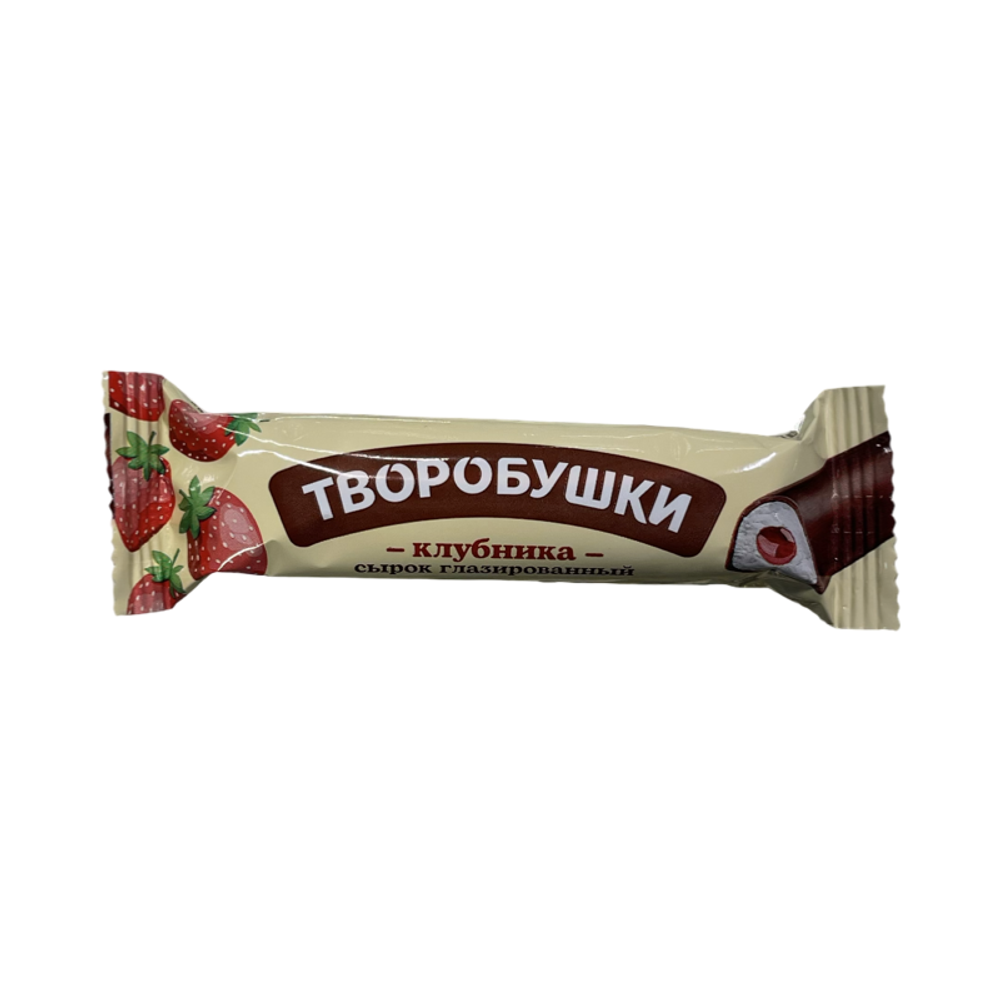 Сырок творожный глазированный Творобушки клубника 20 % 40 г