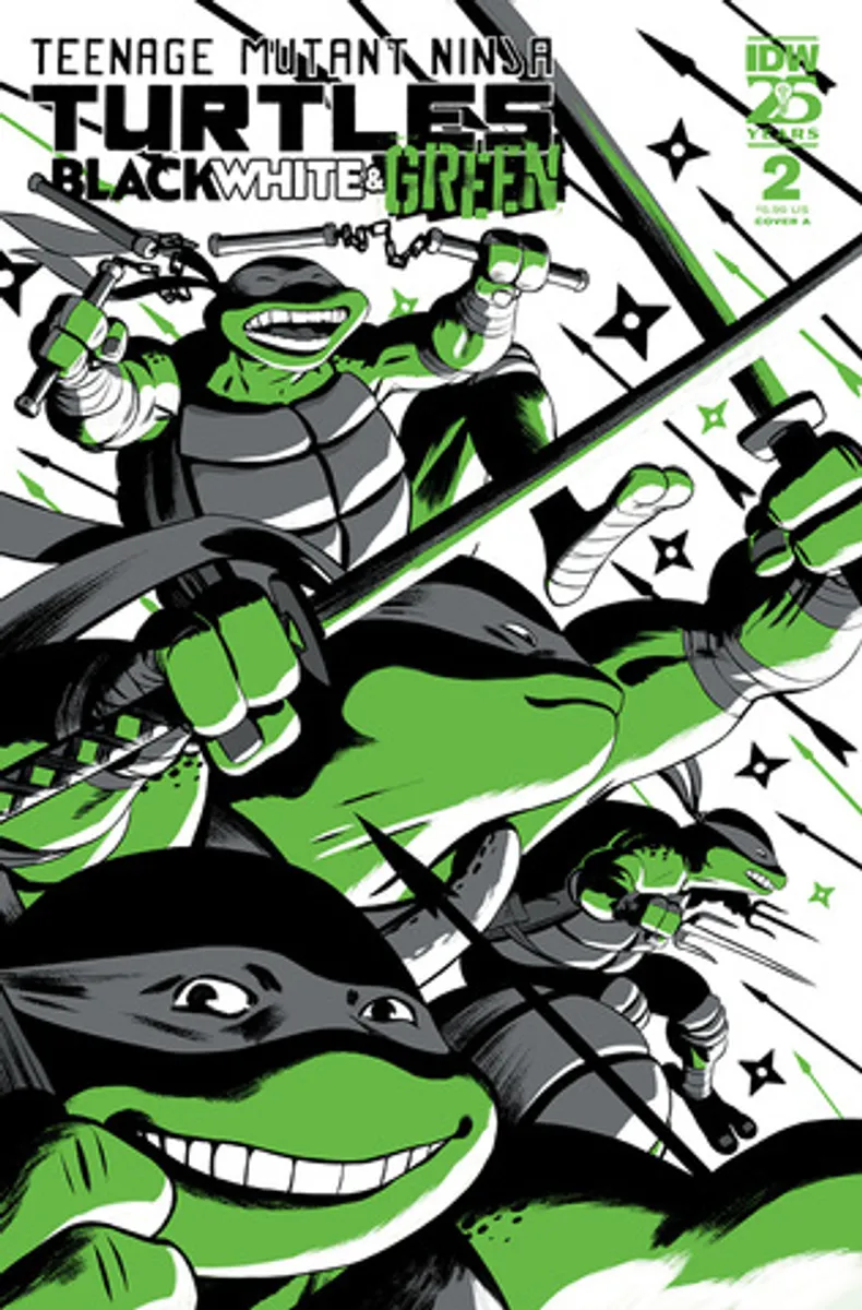 Teenage Mutant Ninja Turtles Black White & Green #2 (Cover A)