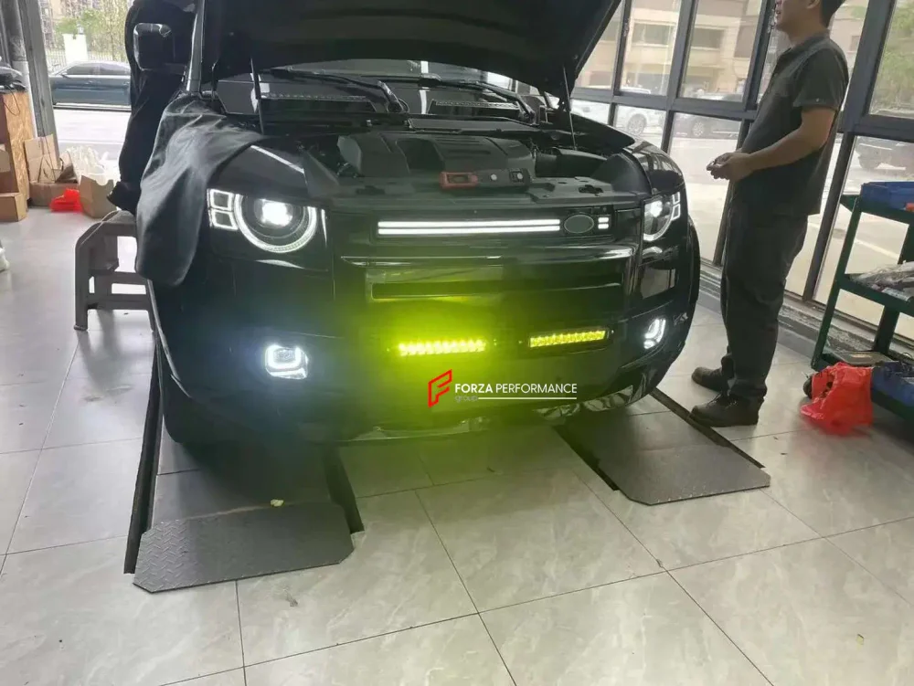 Передние противотуманные фары с воздуховодами бампера для LAND ROVER DEFENDER L663 2020+Лэнд Ровер Дефендер