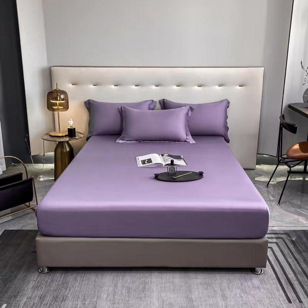 ZEPHYR HOME Простыня на резинке Египетский хлопок 200x220 сиреневый