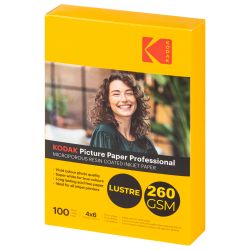 Фотобумага Kodak KPL46260 для струйной печати 4x6 Inkjet Paper Lustre 260 gsm 100 листов | Kodak
