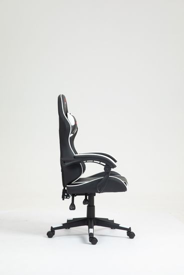 Кресло спортивное TopChairs Shadow черно-белый