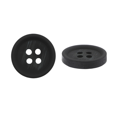 Пуговицы 4 прокола 24L=15 мм, (Black (черный)), 36 шт, 613988-2